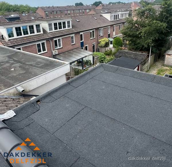 Dakinspectie plat dak aanbouw in Delfzijl Dakinspectie plat dak aanbouw in Delfzijl