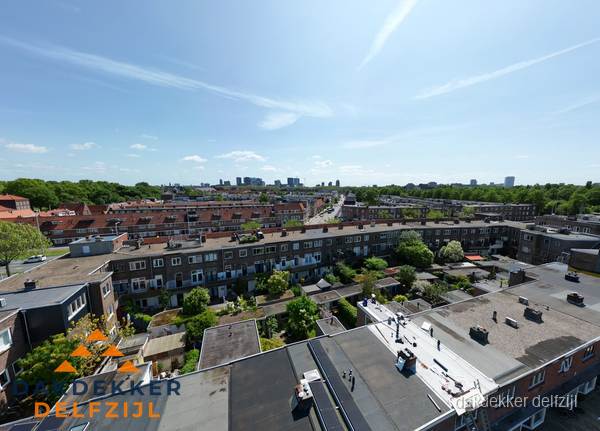 Luchtfoto van daken en dakgoten in Delfzijl Luchtfoto van daken en dakgoten in Delfzijl